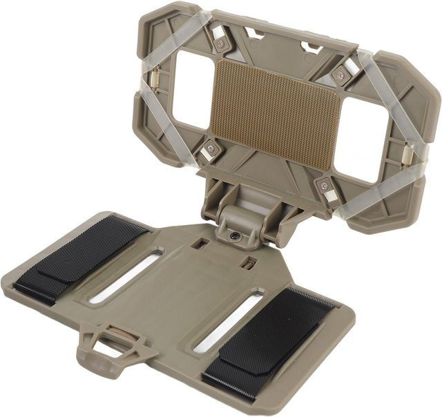 Igeteck Faltbare Handy Brusthalterung Weste als Plattenträger für Bildschirme von 4,7 bis 6,7 Zoll in Beige - Bild 1