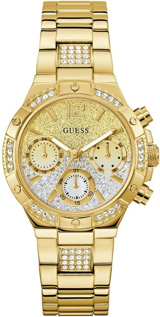 Guess Armbanduhr Harlow, Quarz, Edelstahl, Gold, 38 mm, Damen - Bild 1