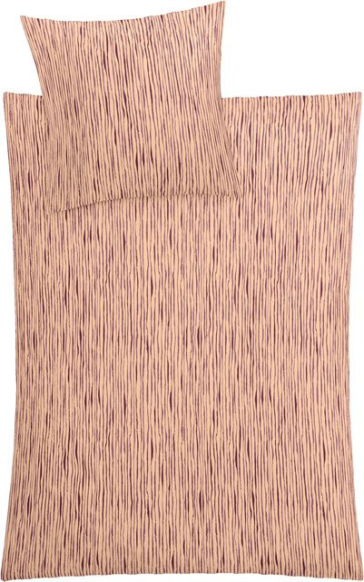 Bettwäsche MINO Mako-Satin aus Baumwolle in Pink, Bettbezug B/H: 135 x 200 cm - Bild 1