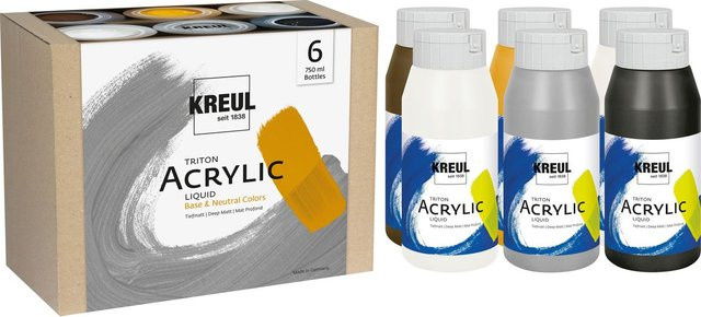 KREUL Triton Acryl-Flüssigfarben Set Base & Neutral Colors in Multicolour - Bild 1