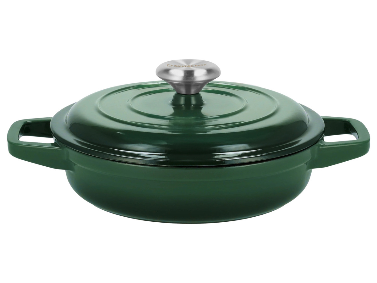 SILVERCREST Premium-Gusseisentopf-Set mit Deckel, emailliert, Grün, 1,9 l / 2,9 l / 4,2 l - Bild 2