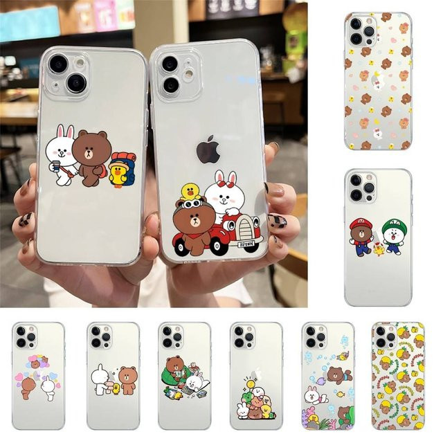 L-Line F-Friends P-Pelis-cula Handyhülle für iPhone 11 12 13 14 15 16 17 Pro Max und weitere Modelle, Transparent - Bild 1