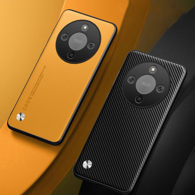 LYYDFUMAN Schutzhülle aus PU-Leder und Silikon für Huawei Mate 70 60 40 30 Pro in Grün mit TPU-Objektivschutz und stoßfestem Gehäuse - Bild 1