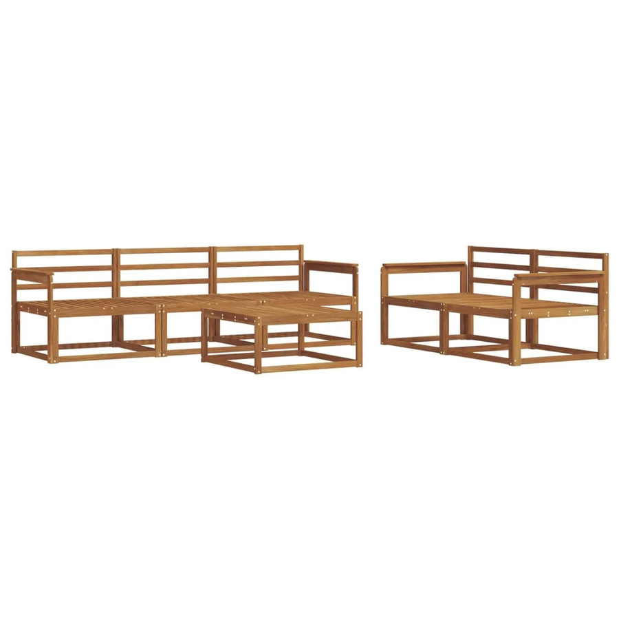 vidaXL Outdoor-Sofagarnitur 6-teilig aus Massivholz Akazie in Braun - Bild 2