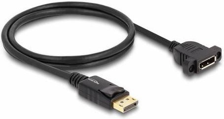 Delock DisplayPort Anschlusskabel 8K UHD Schwarz 1m - Bild 1