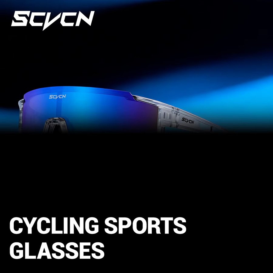 SCVCN Sportsonnenbrille, Unisex, Vollrand, Kunststoff - Bild 3