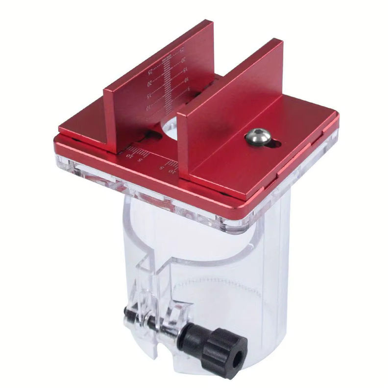 JIGHOLE 2-in-1 Schlitzhalterung und Oberfräsenbasis für Holzbearbeitung mit Stemmenlehre und Trimmerbasis, B/T/H: 14,0 x 9,0 x 0 cm - Bild 4
