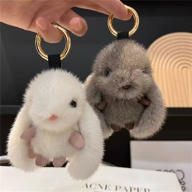 ZAKOL Schlüsselanhänger Plüsch-Kaninchen, Unisex - Bild 1
