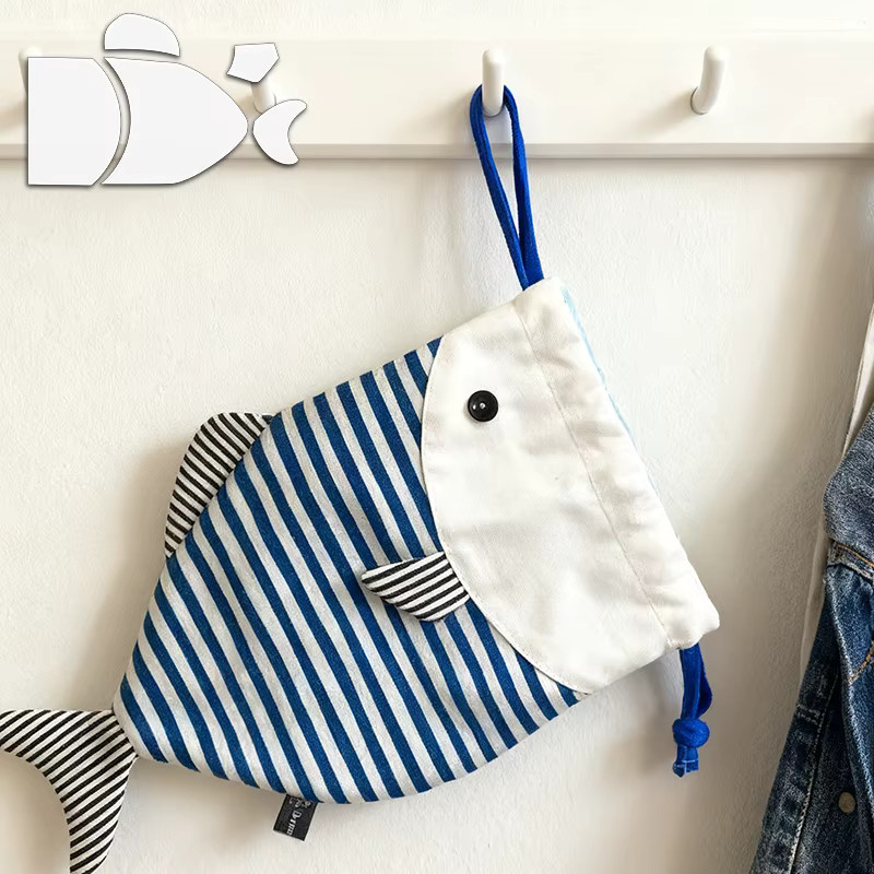 YOMDID 5 Stück Fischförmige Handtaschenvorlage für DIY Aufbewahrungstaschen und Quiltmuster - Bild 1
