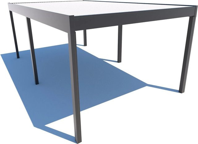 Schweng Flachdachcarport C600 in Anthrazit mit Trapezblech, B/T: 500 x 350 cm - Bild 1