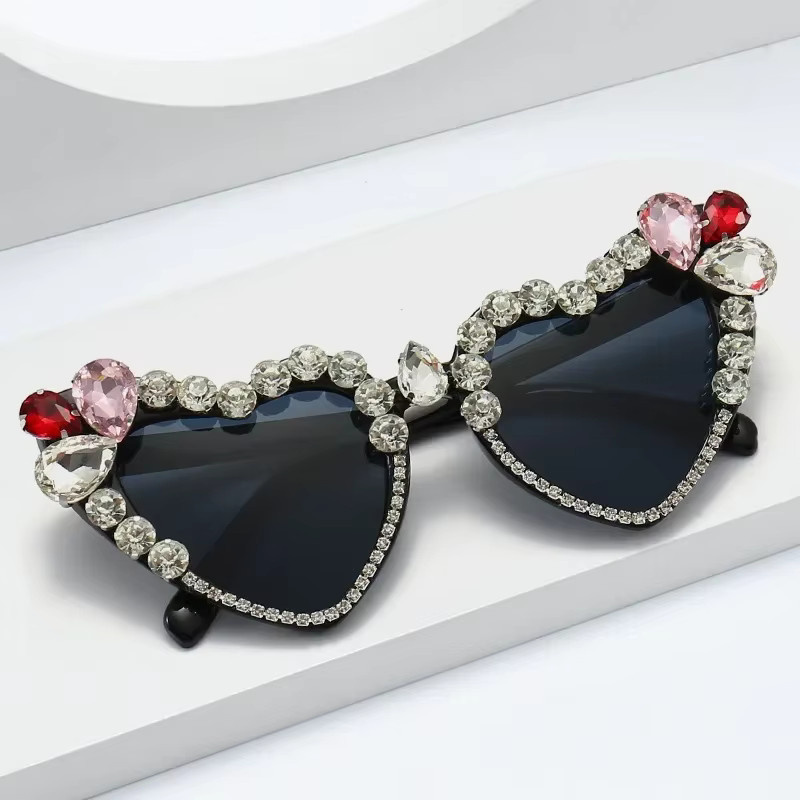 Cat-Eye-Sonnenbrille für Damen, Vollrand, Kunststoff - Bild 2