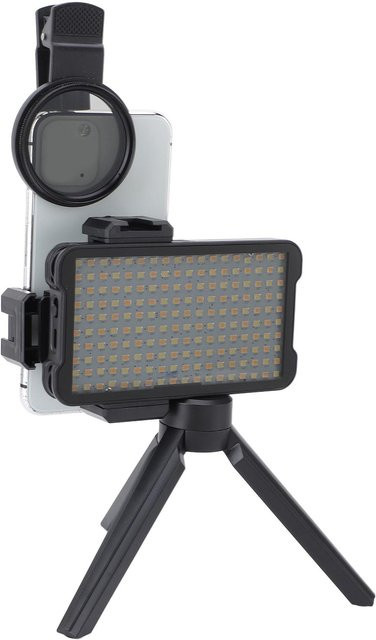 Kabelloses Bluetooth Fotoaufhelllicht in Grau mit 52-mm-CPL-Linsenfilter und einstellbarer Farbtemperatur 2400 K–6400 K - Bild 1