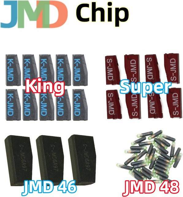10 Stück JMD Blue King und Red Super Chip 48 Transponder für CBAY Handy Baby Key Copier zum Klonen der Typen 46, 4C, 4D und G - Bild 1