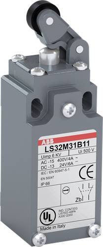 ABB LS33M31B11 Positionsschalter 10A mit Kuppenstößel in Grau IP66 - Bild 1