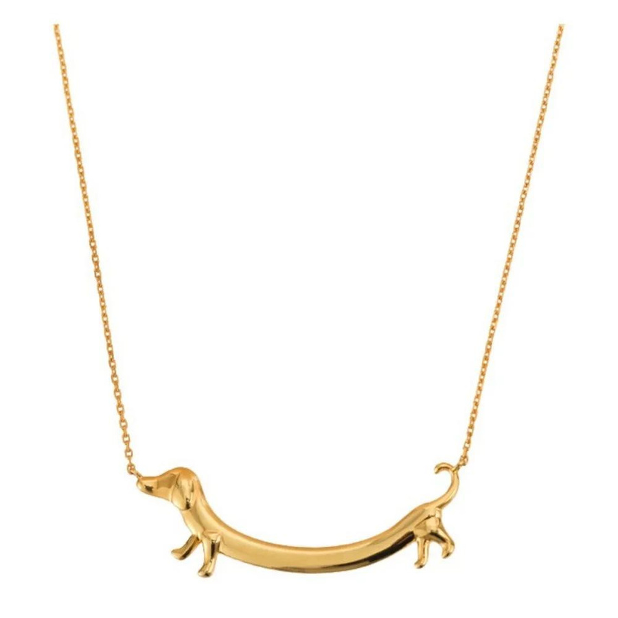 Lucky Star Jewelry Halskette Dackel, Zirkonia, Gold, Damen - Bild 3