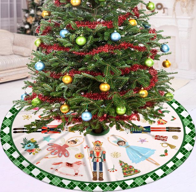 VIKAMA Weihnachtsbaum Matte im Nussknacker-Design für deine Weihnachtsdekoration - Bild 1