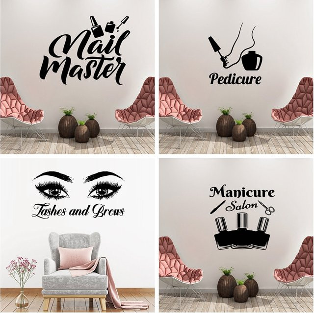 Beauty Master Wandaufkleber aus Vinyl für dein Schönheitsstudio zur DIY Wanddekoration - Bild 1