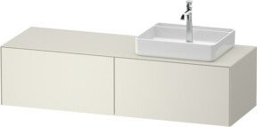 Duravit Waschtischunterschrank White Tulip in White, Breite: 160 cm, Tiefe: 55 cm, Höhe: 40,8 cm - Bild 1