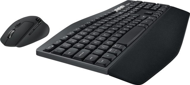 Logitech MK850 Performance Tastatur-und-Maus-Set kabellos Bluetooth 2,4 GHz QWERTZ Schwarz - Bild 1