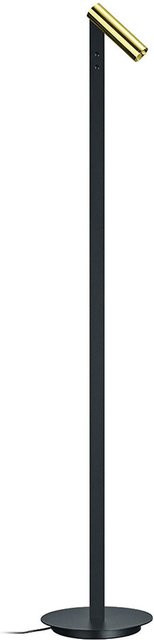 Bankamp Spot F6139 LED-Stehleuchte in Messing blank mit dim2warm Funktion und Ausrichtung links - Bild 1