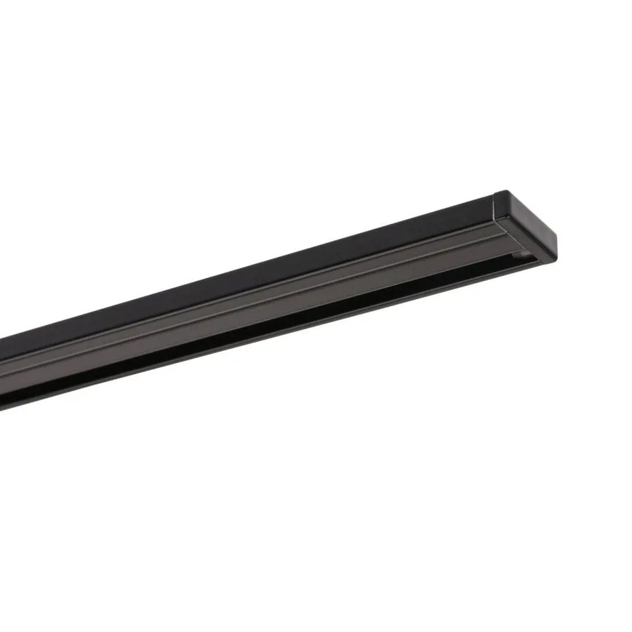 Deco-Raum Gardinenschiene nach Maß 1-Lauf für Deckenmontage, gerade, Schwarz, Länge: 360 cm - Bild 2
