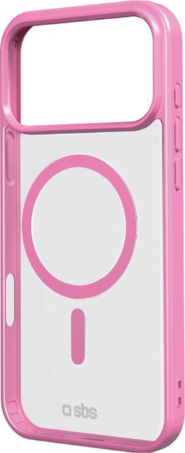 Apple iPhone 17 Pro Max Case mit farbigen Rändern und MagSafe Kompatibilität in Rosa - Bild 1