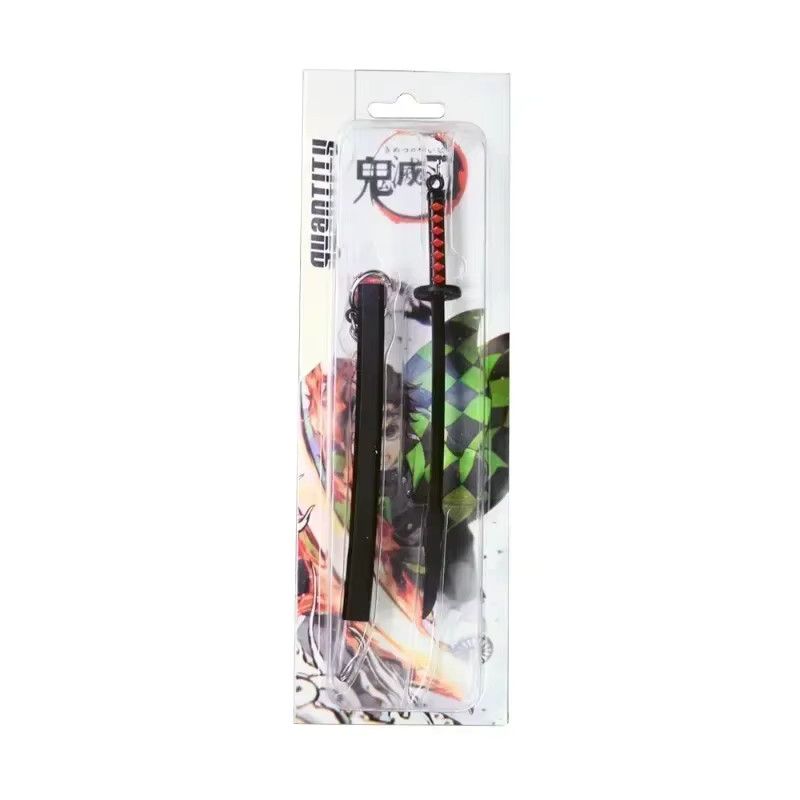 MINISO Dämonentöter Katana Metallschwert im Anime Kimetsu no Yaiba Stil, Länge: 17 cm - Bild 3