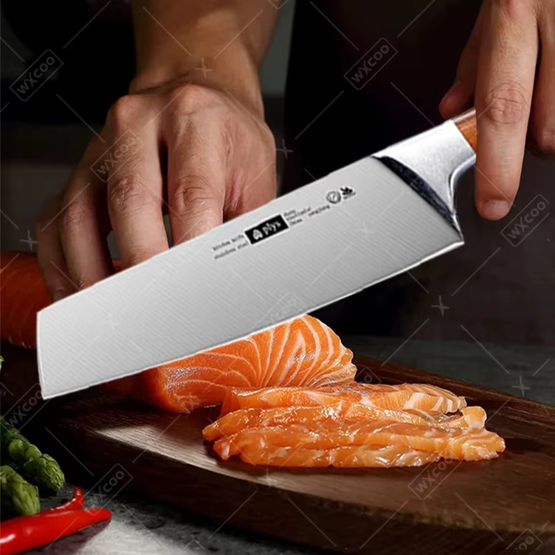 WXCOO Edelstahl Küchenmesser in Silber, scharfes Fisch-Entgrätungsmesser für BBQ, Kochen, Gemüse und Obst - Bild 1