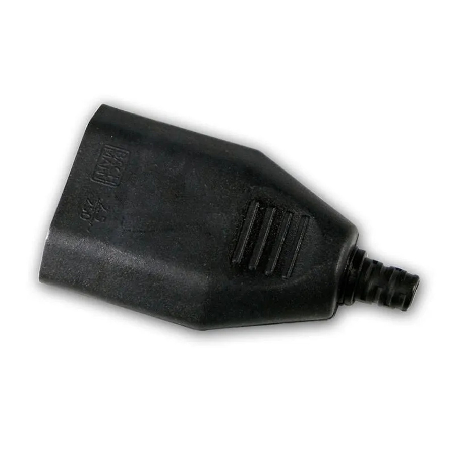 Bachmann Europa-Kupplung aus Kunststoff in Schwarz, max. 250V 25A - Bild 2