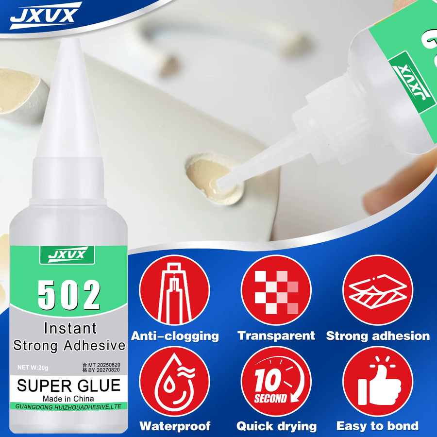Cyanacrylat 502 Superkleber Extra starker spaltfüllender Flüssigkleber, transparent, 20 g - Bild 5