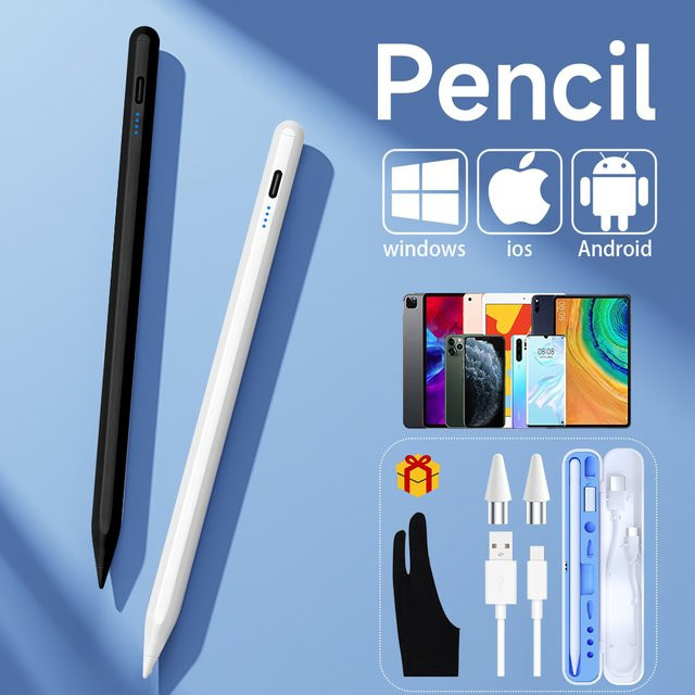Universal Stylus Touch Stift von EMTRA für Tablet und Smartphone kompatibel mit iPad, Apple Pencil 2, Huawei, Lenovo, Samsung und Xiaomi - Bild 1