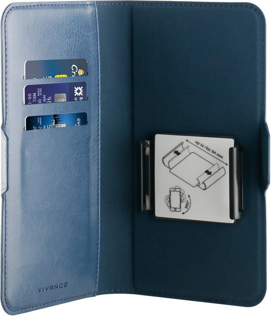 Vivanco Universal Book Case Handyhülle Gr. XL in Blau - Bild 1