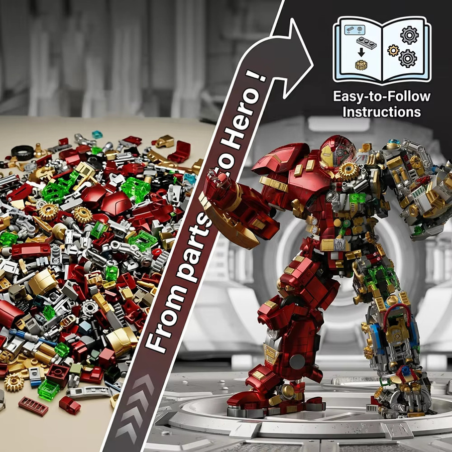 Fondjoy Marvel Superhelden Iron Man Baukasten, 2776 Teile - Bild 3