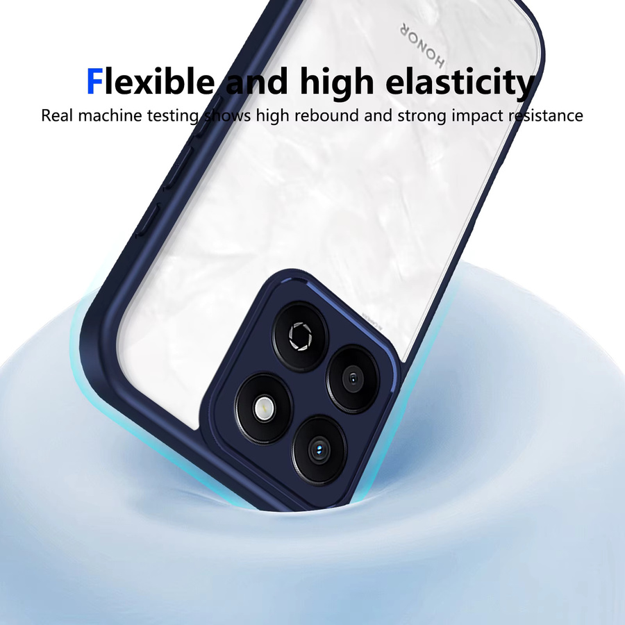 Honor 200 Smart 5G Hülle mit Luftpolster und stoßfestem Silikon-Stoßfänger, transparente matte Rückseite - Bild 5
