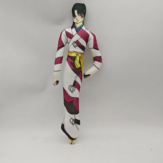 Yiran toy Inuyasha Sesshomaru Kikyo Miroku Plüschtier, 28cm, frei positionierbar, ab 18 Jahren - Bild 1