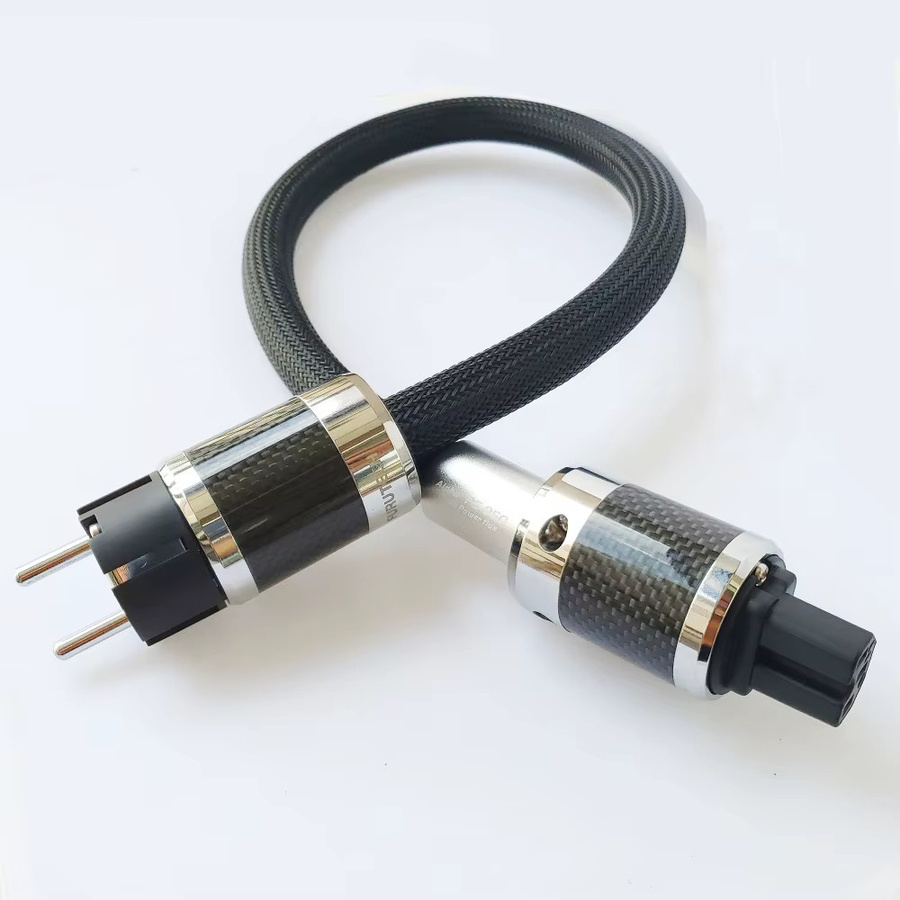 Furutech Alpha PS-950 HiFi Schuko Netzkabel mit Rhodium und Carbon Fiber in Schwarz - Bild 2