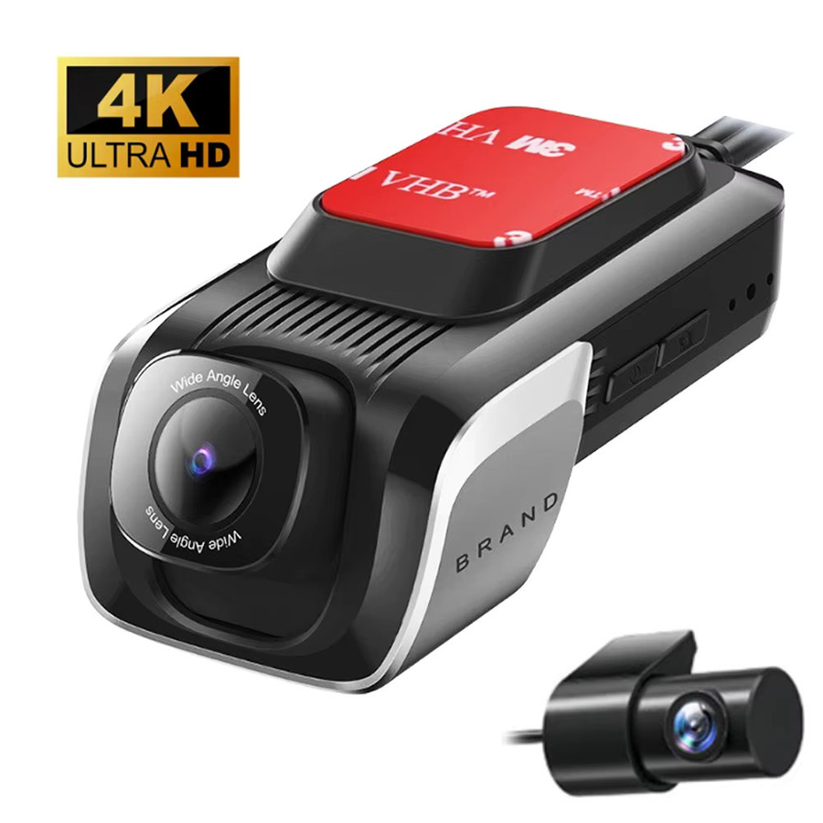 Avnononider Dashcam 4K UHD mit Nachtsicht und Weitwinkel, vorne und hinten, Schwarz - Bild 2