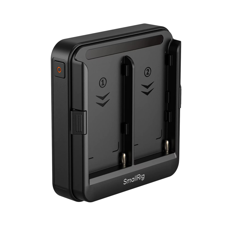 SmallRig Adapterplatte für NP-F Akkus mit V-Mount-Schnittstelle und UPS-Unterstützung, Farbe: Schwarz, kompatibel mit NP-F550, NP-F570, NP-F750 und NP-F770 - Bild 1