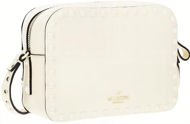 Valentino Umhängetasche Rockstud, Kalbsleder, Weiß, Damen - Bild 1