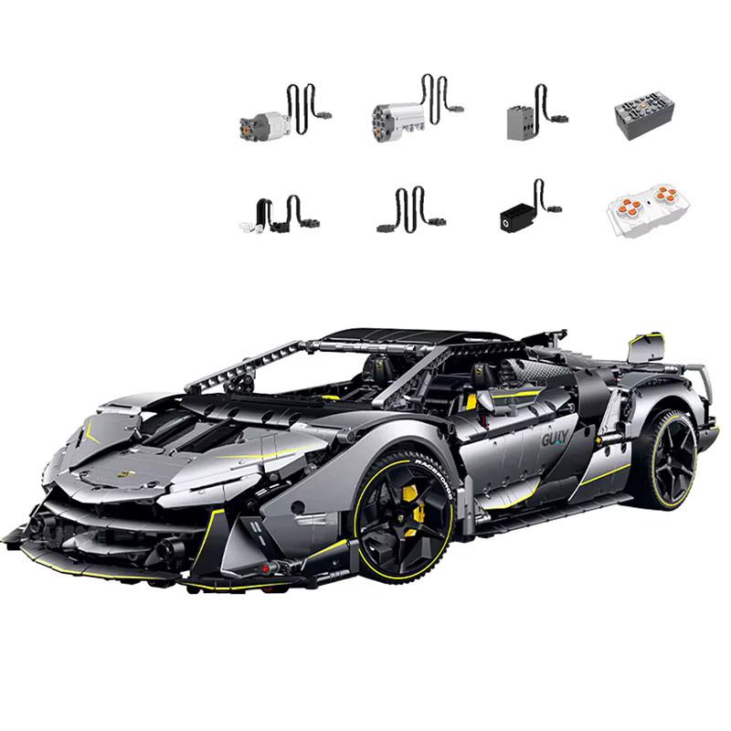GULY Lamb One-Off Sportwagen, Baustein-Set, 1:8 Maßstab, 3392 Teile, ab 18 Jahren - Bild 5