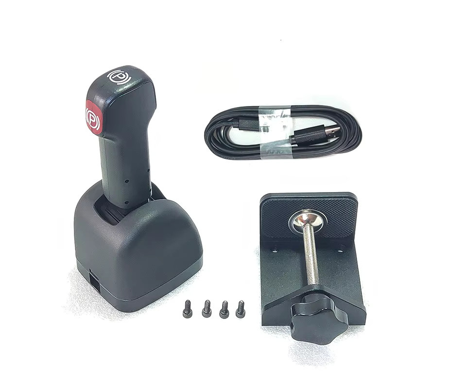 USB Truck Handbremsklemme für Logitech G27/G29/G923 Sim Racing PC, Scania Handbremse für ETS2/ATS, Schwarz - Bild 3