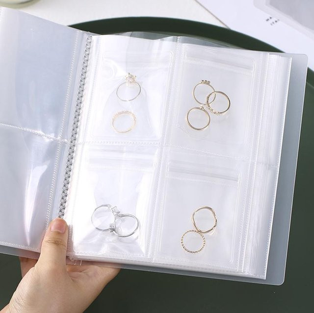 Choubo Eleven Schmuckorganizer aus Kunststoff mit 160 Fächern, transparenter Schmuckaufbewahrung für Halsketten, Armbänder und Ringe - Bild 1