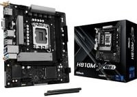 ASRock H810M-X WIFI Mainboard mit LGA1851, DDR5, Wi-Fi, Bluetooth und Ethernet in Schwarz - Bild 1