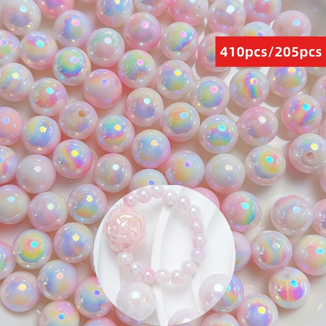 QYWCTZ Acrylperlen, zweifarbig, Rosa, Unisex - Bild 1