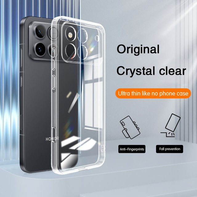 Transparente Silikon Handyhülle für Honor Win RT 5G mit Kameraschutz aus weichem TPU - Bild 1