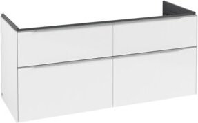 V&B Waschtischunterschrank Subway 3.0 in Weiß Hochglanz B/T/H: 127,2 x 56,6 x 47,8 cm - Bild 1