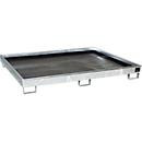 Bauer Südlohn Regalwanne RW 1800 PE mit PE-Einsatz, feuerverzinkt, Silber, B/T/H: 131,5 x 102,0 x 25,5 cm - Bild 2
