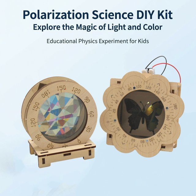 Meade Polarisationsprinzip DIY Wissenschaftsexperiment-Set, Holz - Bild 1