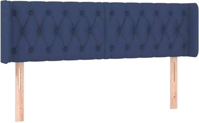 vidaXL LED Kopfteil in Blau mit USB-Ladeport und integrierter Beleuchtung, B/T/H: 147 x 16 x 78/88 cm - Bild 1