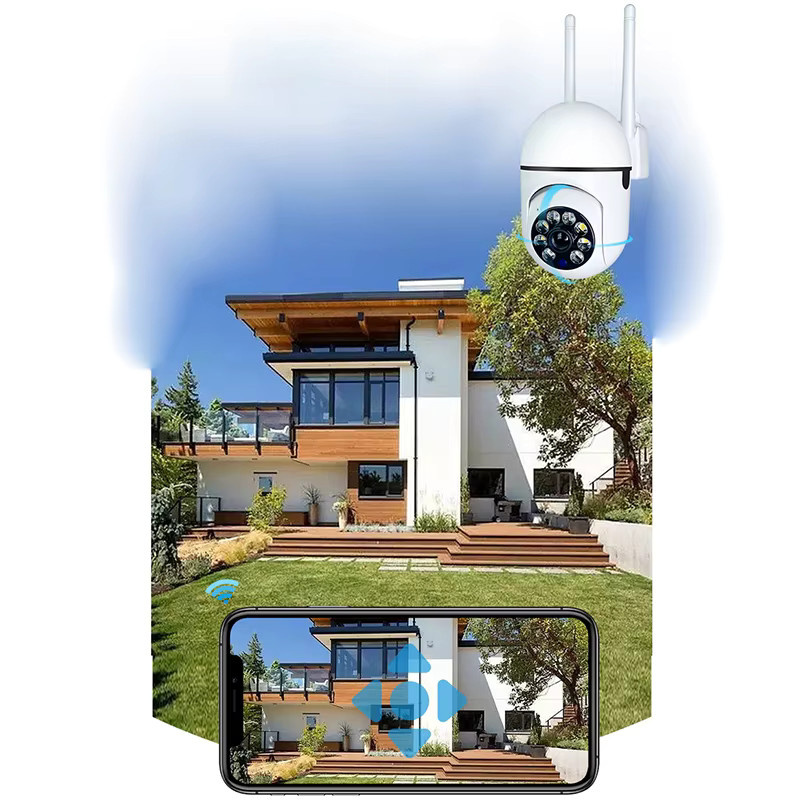 FireFrog A7 Drahtlose Überwachungskamera mit 360-Grad-Gegensprechanlage, 1080P HD-Nachtsicht und Smart Home Funktion, Weiß - Bild 4